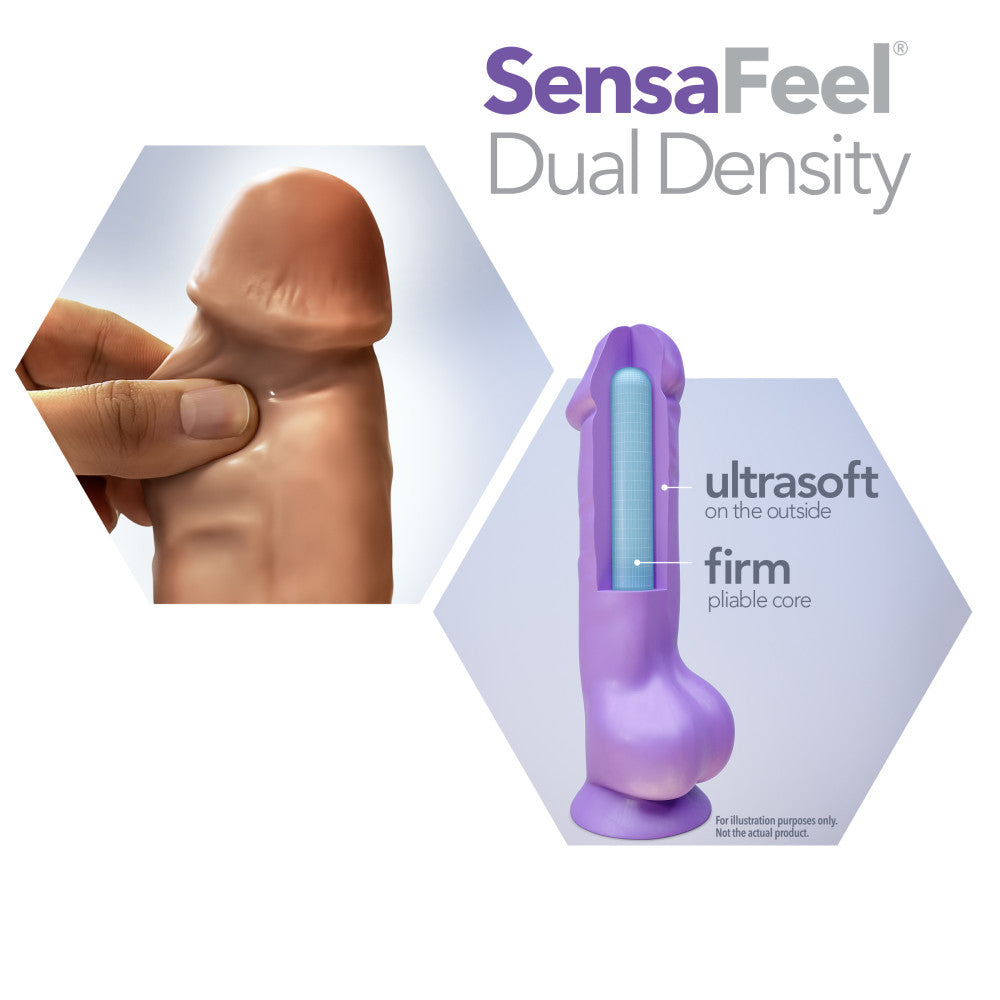 Au Naturel By Blush® | Suave Realistic Latin 7-Inch Long Dildo With Balls